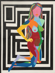 Lady J painting