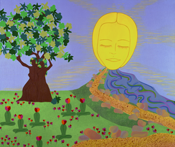 Yoga Flowers and Sun